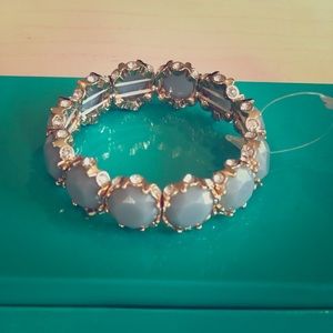 Francesca’s blue enamel stretch bracelet